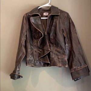 Faux leather jacket